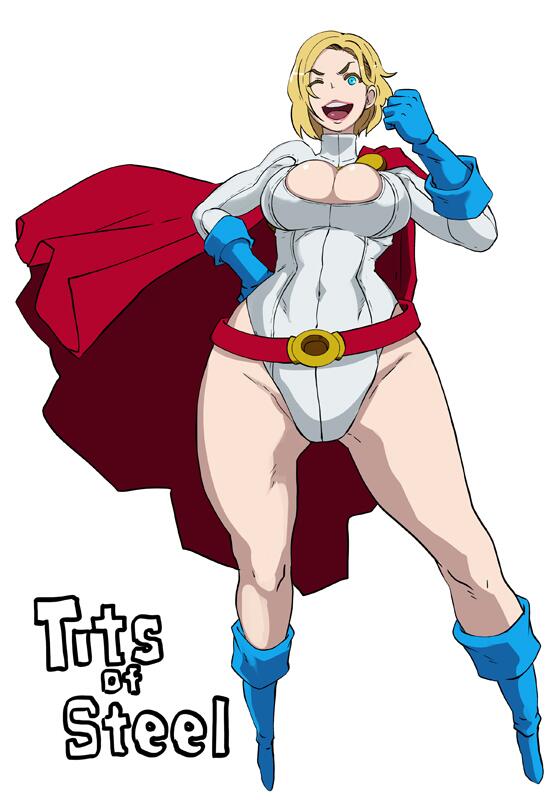 power girl (dc comics and 1 more) drawn by butcha-u