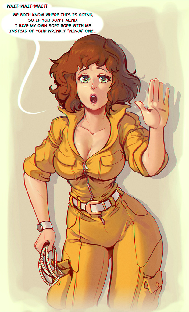 april o'neil (teenage mutant ninja turtles) drawn by sane-person