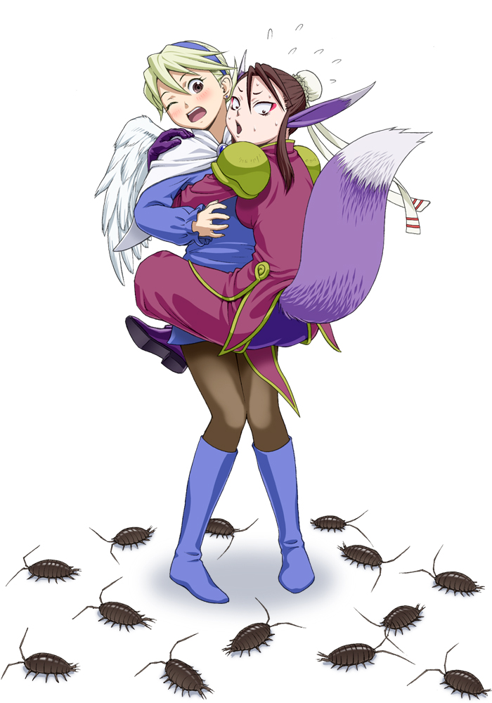 nina and ursula (breath of fire and 1 more) drawn by ichikawa_masahiro