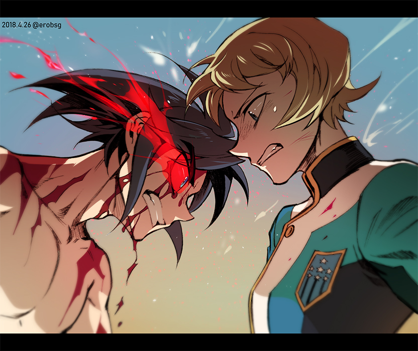 mikazuki augus and julietta juris (gundam and 1 more) drawn by bae_(baebae)