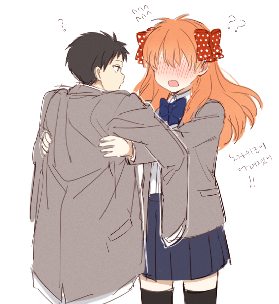 sakura chiyo and nozaki umetarou (gekkan shoujo nozaki-kun) drawn by mery_(yangmalgage)