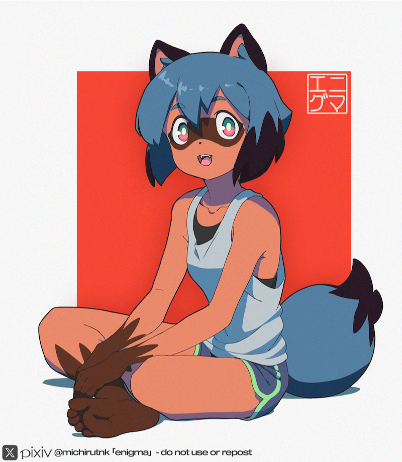 kagemori michiru (brand new animal) drawn by michirutnk