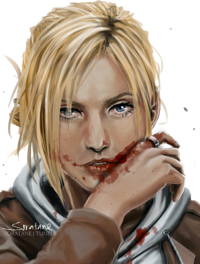 annie leonhart (shingeki no kyojin) drawn by soratane