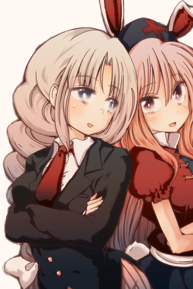 reisen udongein inaba and yagokoro eirin (touhou) drawn by cream_(nipakupa)