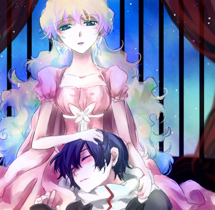 nia teppelin and simon (tengen toppa gurren lagann and 1 more) drawn by taira_momen
