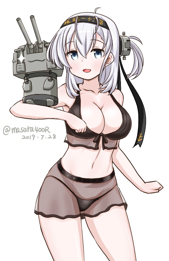 suzutsuki and chou-10cm-hou-chan (kantai collection) drawn by masara_(chuujou)