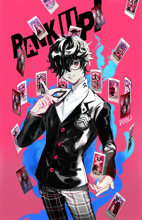 amamiya ren (persona and 1 more) drawn by dewli