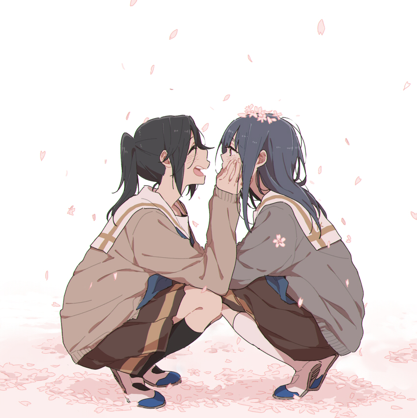 yoroizuka mizore and kasaki nozomi (hibike! euphonium and 1 more) drawn by ree_(re-19)