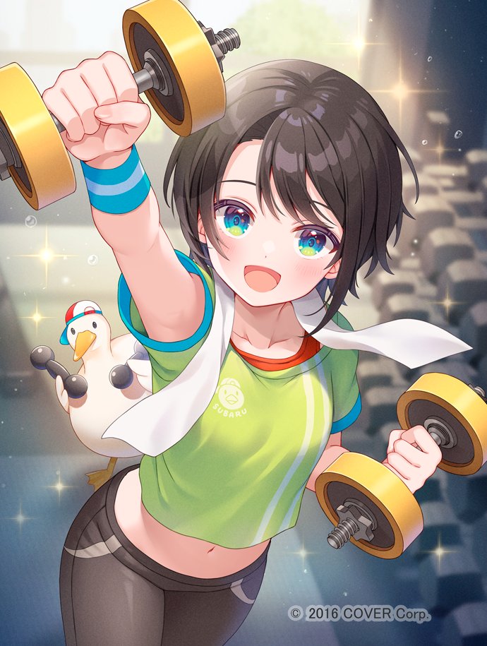 oozora subaru and subaru duck (hololive) drawn by serino_itsuki