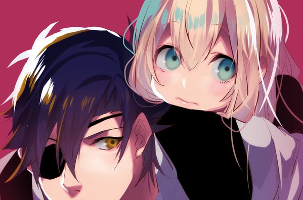 midare toushirou and shokudaikiri mitsutada (touken ranbu) drawn by zashima