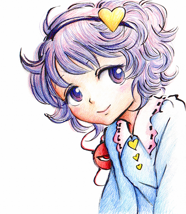 komeiji satori (touhou) drawn by s-a-murai