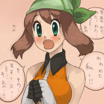 may (pokemon and 1 more) drawn by sasairebun