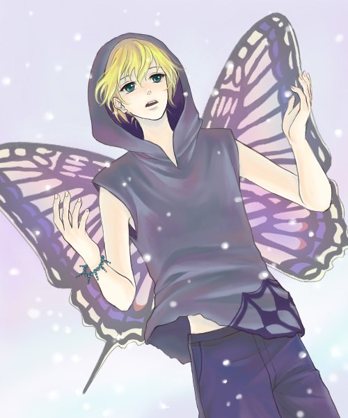kagamine len (vocaloid and 1 more) drawn by suji