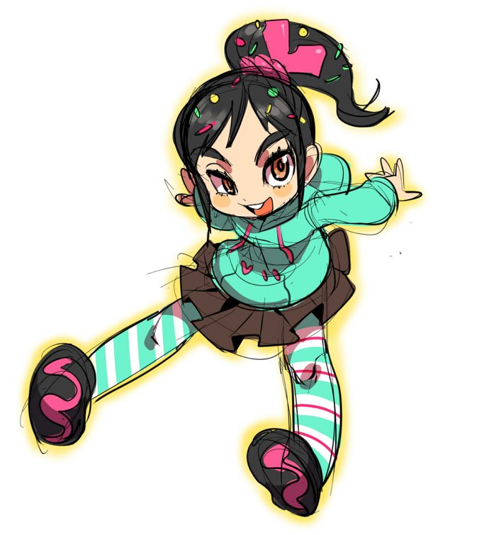 vanellope von schweetz (wreck-it ralph) drawn by same_(g_shark)