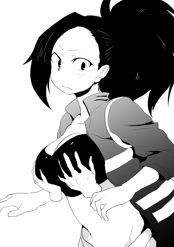 yaoyorozu momo and shigaraki tomura (boku no hero academia) drawn by namaire