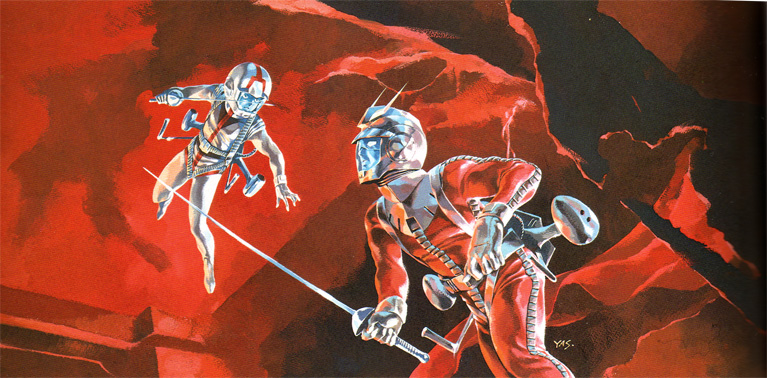 char aznable and amuro ray (gundam and 1 more) drawn by yasuhiko_yoshikazu