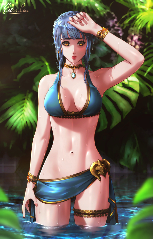 marianne von edmund (fire emblem and 2 more) drawn by esther_shen
