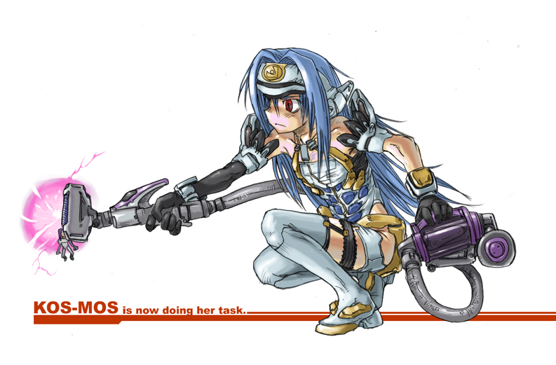 kos-mos and mokkos (xenosaga and 1 more) drawn by kikai_(akita_morgue)