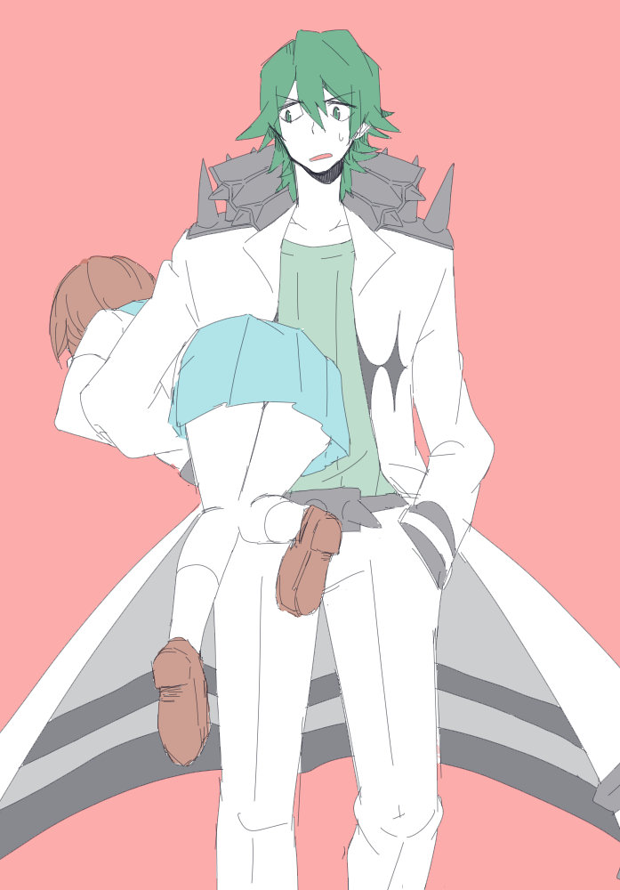 mankanshoku mako and sanageyama uzu (kill la kill) drawn by ricegohann