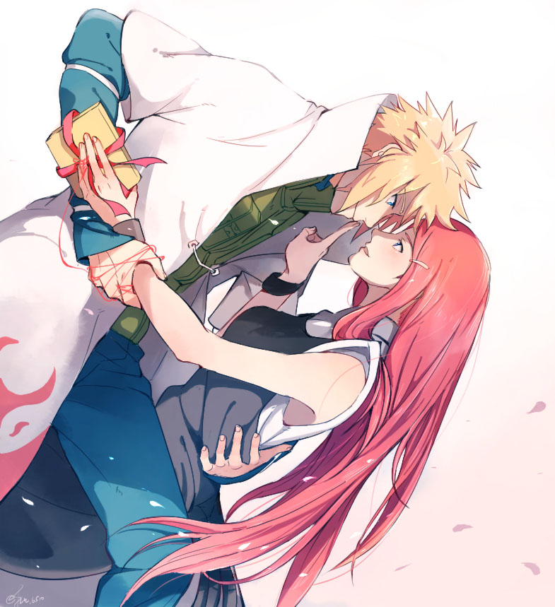 uzumaki kushina and namikaze minato (naruto and 1 more) drawn by suijun0616