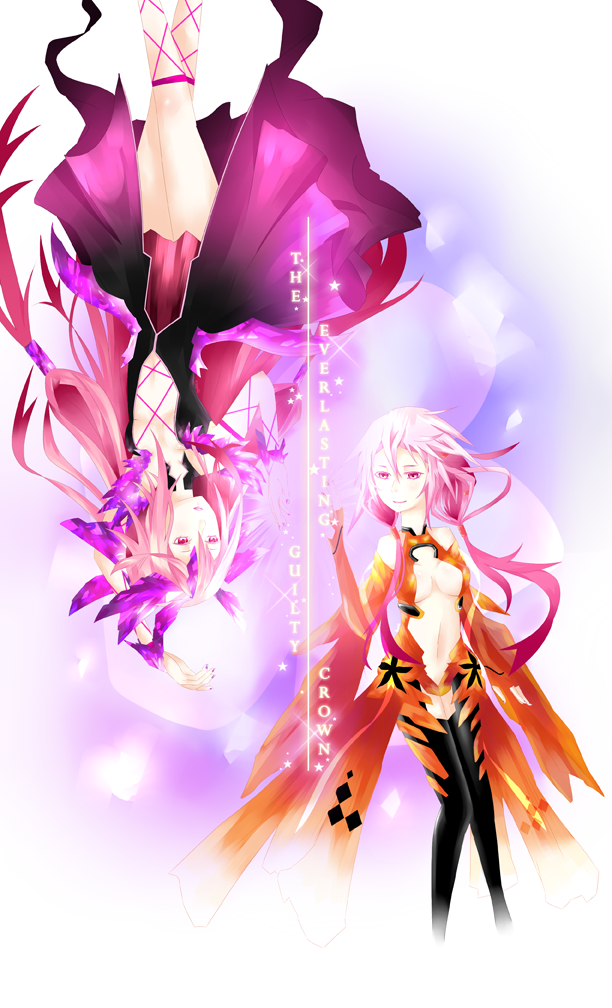 yuzuriha inori and ouma mana (guilty crown) drawn by beansntequila
