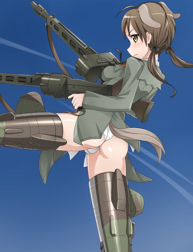 gertrud barkhorn (world witches series and 1 more) drawn by yokaze_japan