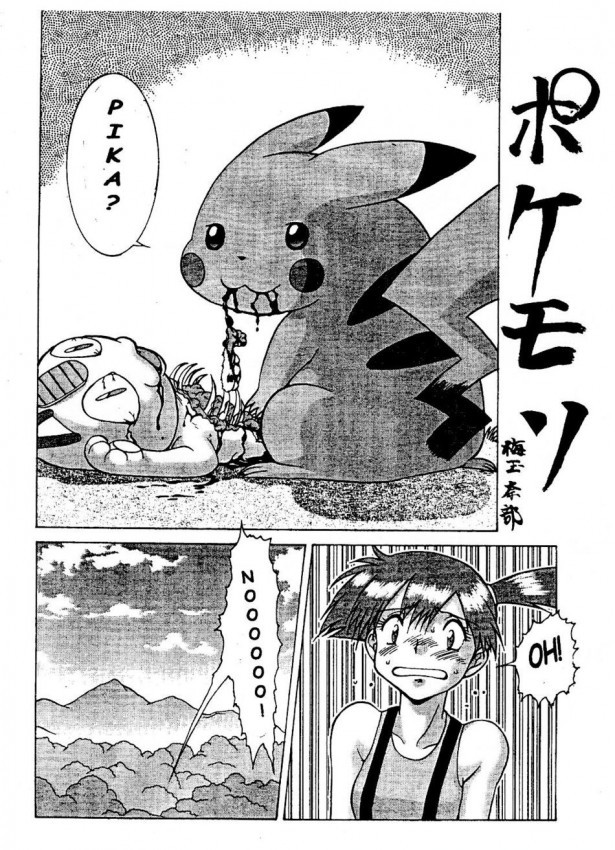pikachu, misty, and meowth (pokemon) drawn by umedama_nabu
