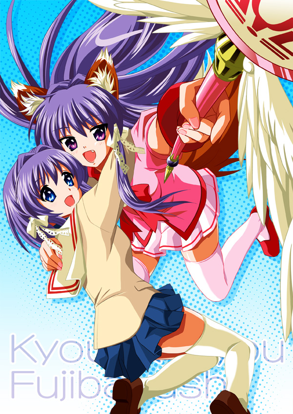 fujibayashi kyou and fujibayashi ryou (clannad) drawn by naka_noboru