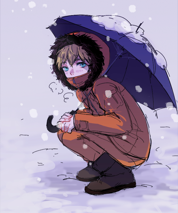 kenny mccormick (south park) drawn by aromari
