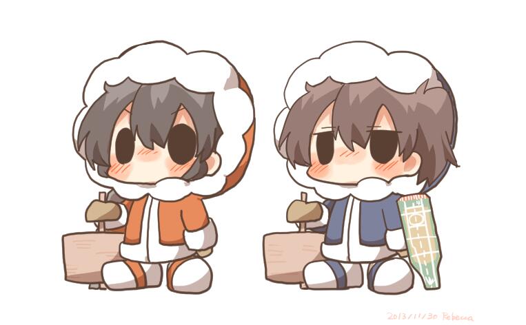 kaga, akagi, nana, and popo (kantai collection and 1 more) drawn by rebecca_(keinelove)