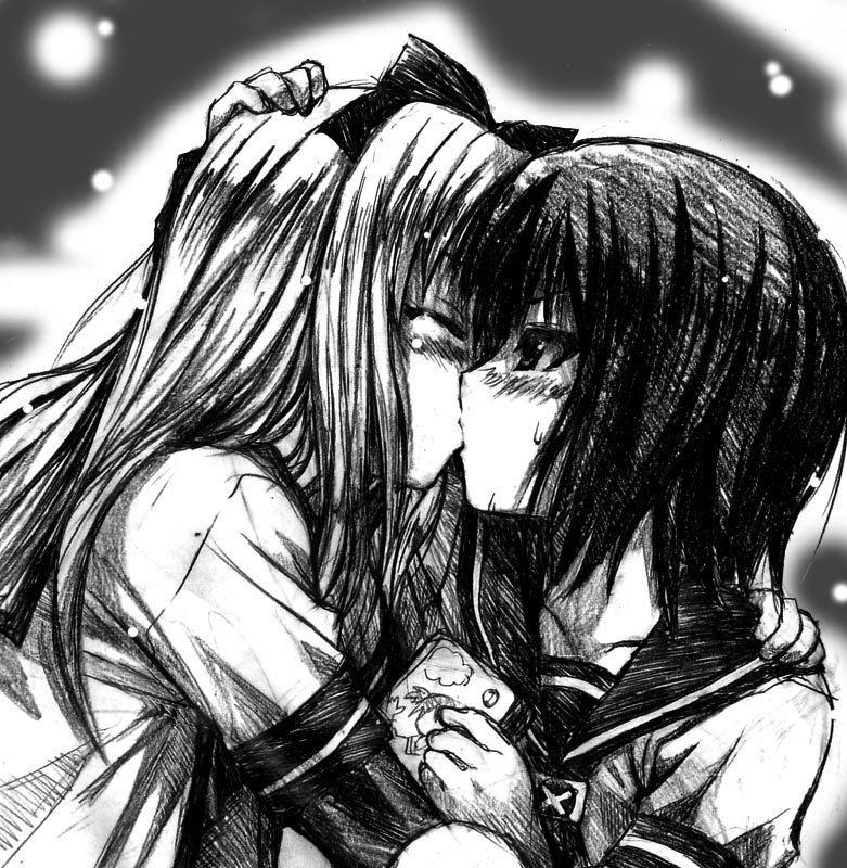 toshinou kyouko and funami yui (yuruyuri) drawn by shimahiro