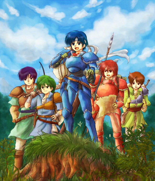 alm, tobin, gray, kliff, and lukas (fire emblem and 1 more) drawn by red-50869