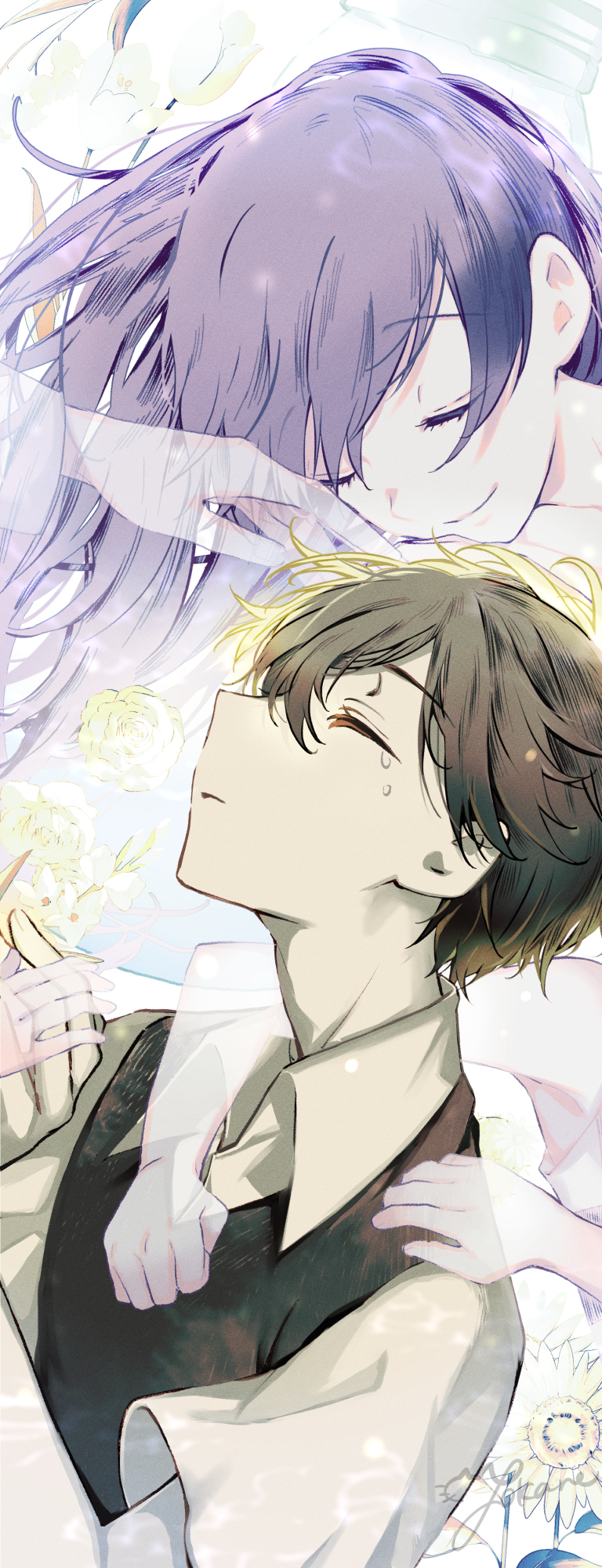 sunny, mari, kel, and hero (omori) drawn by yokane