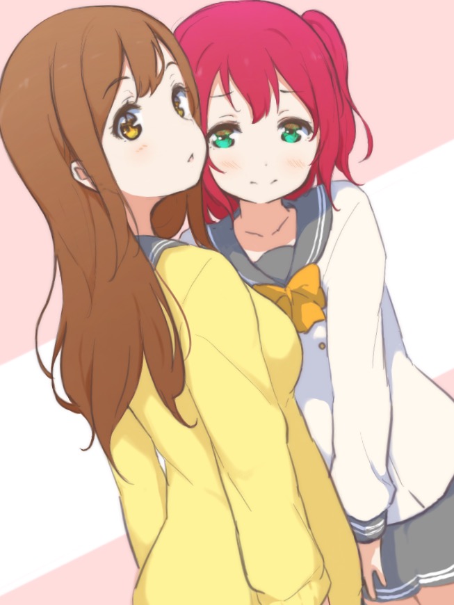 kunikida hanamaru and kurosawa ruby (love live! and 1 more) drawn by icehotmilktea