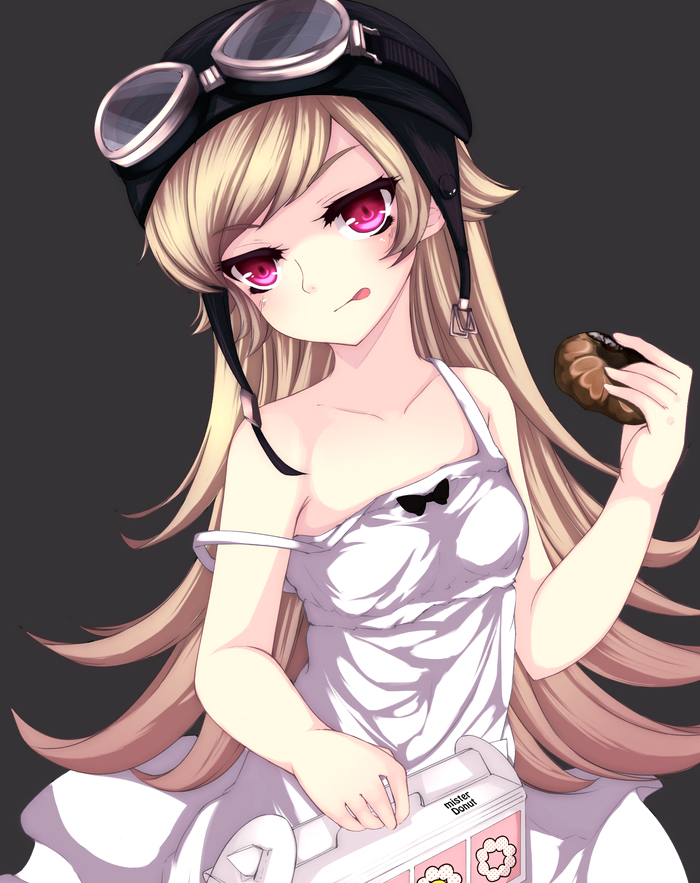 oshino shinobu (monogatari and 1 more) drawn by moccy