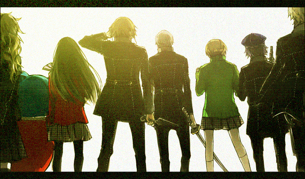 narukami yu, shirogane naoto, satonaka chie, kujikawa rise, amagi yukiko, and 3 more (persona and 1 more) drawn by sagajima_(torikng)