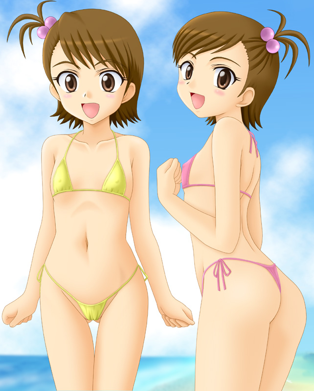 futami mami and futami ami (idolmaster and 1 more) drawn by miracle!