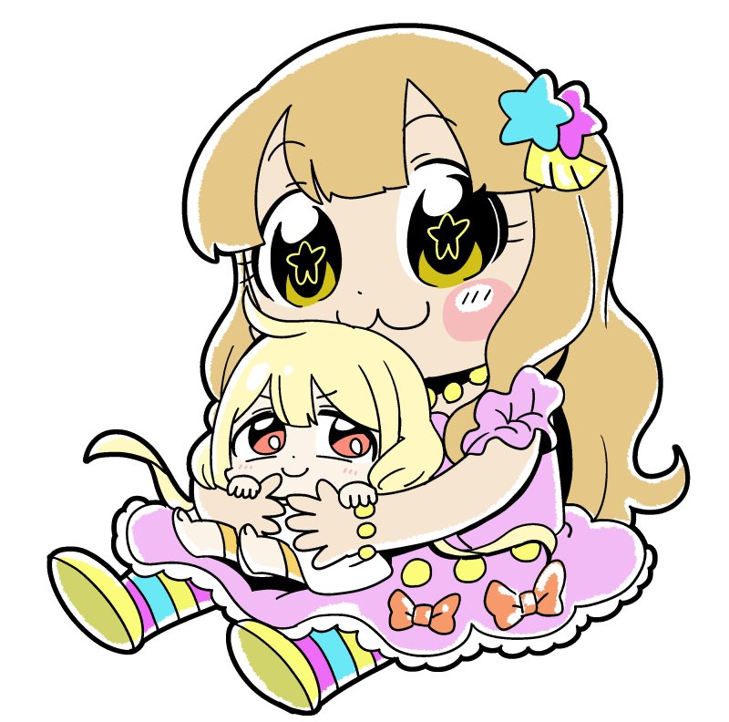 futaba anzu and moroboshi kirari (idolmaster and 1 more) drawn by bkub