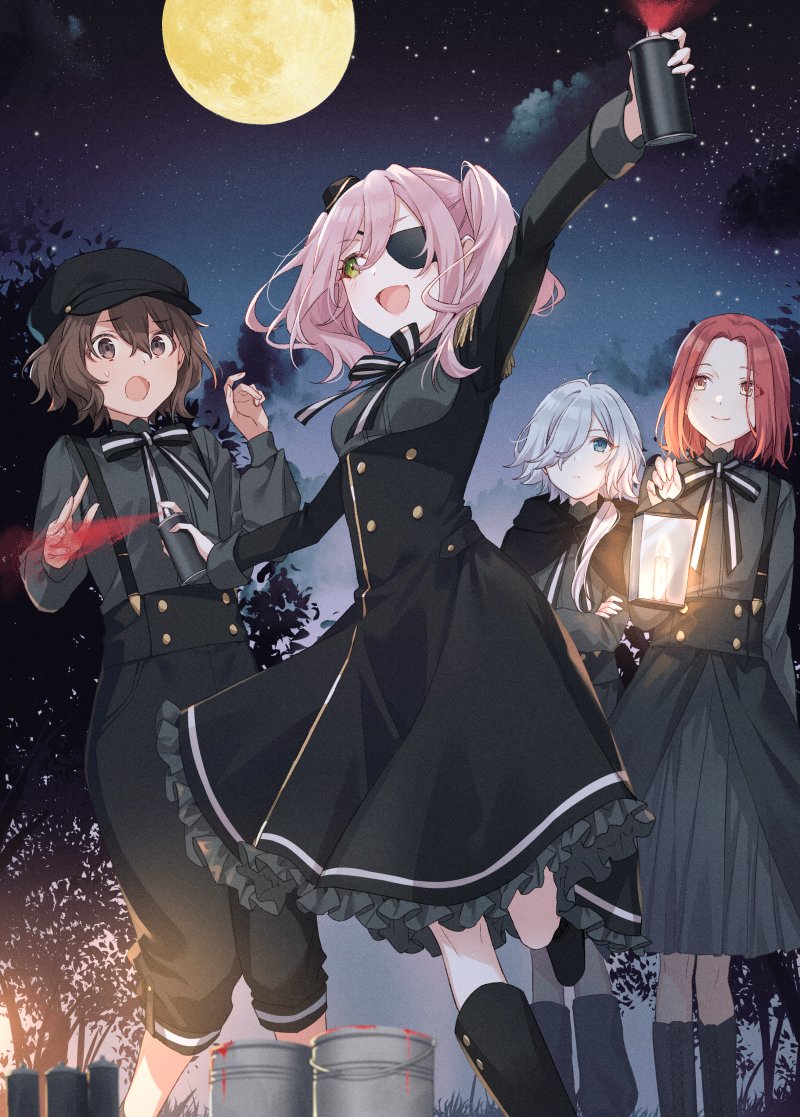 annette, grete, monika, and sara (spy kyoushitsu) drawn by tomari_(veryberry00)