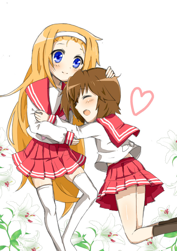 kusakabe misao and minegishi ayano (lucky star) drawn by migu_(migu_room)