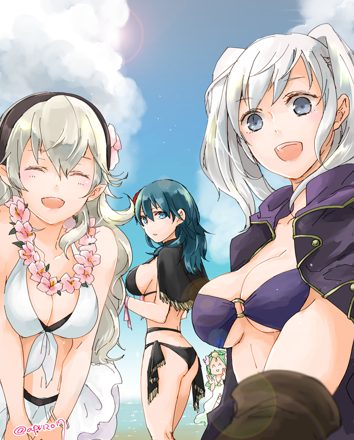 female byleth, female corrin, female robin, and rhea (fire emblem and 4 more) drawn by robaco