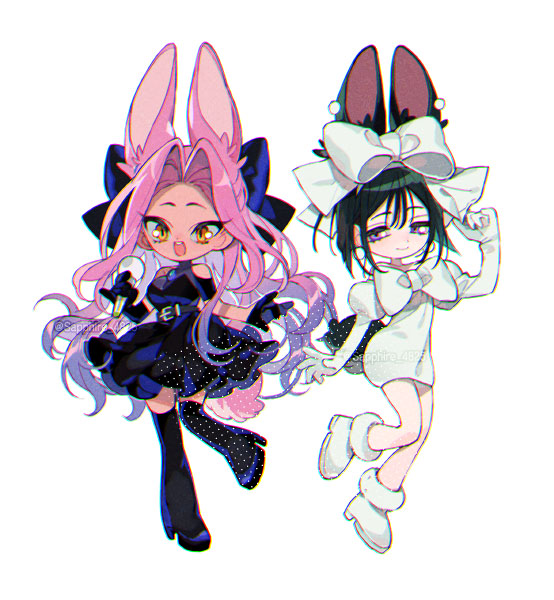 sua and mizi (alien stage) drawn by sapphire_(nine)