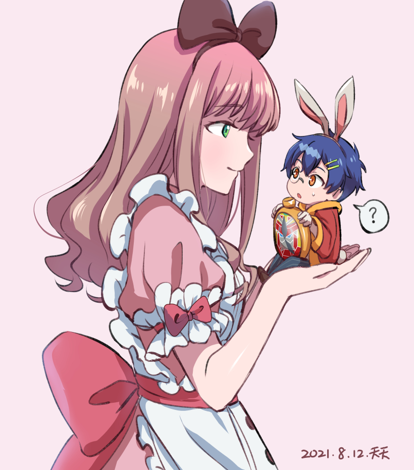 alice, white rabbit, minami yume, and asanaka yomogi (gridman universe and 1 more) drawn by tenten_(kitty)