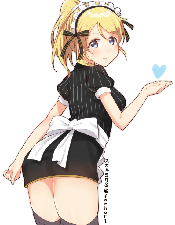 ayase eli (love live! and 2 more) drawn by skull573