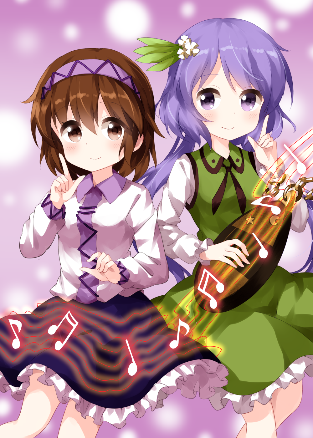 Tsukumo Benben And Tsukumo Yatsuhashi Touhou Drawn By Ruu Tksymkw Danbooru Tsukumo Benben And Tsukumo Yatsuhashi Touhou Drawn By Ruu Tksymkw Danbooru