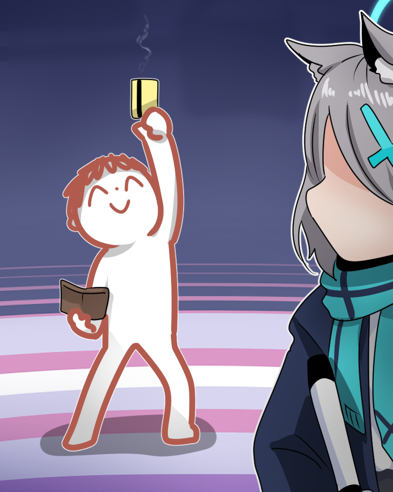 sensei, doodle sensei, and shiroko (blue archive) drawn by c/h