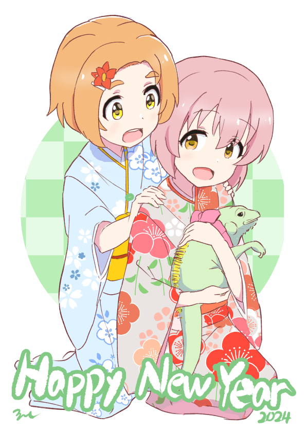 ryuzaki kaoru, koga koharu, and hyou-kun (idolmaster and 1 more) drawn by aayh