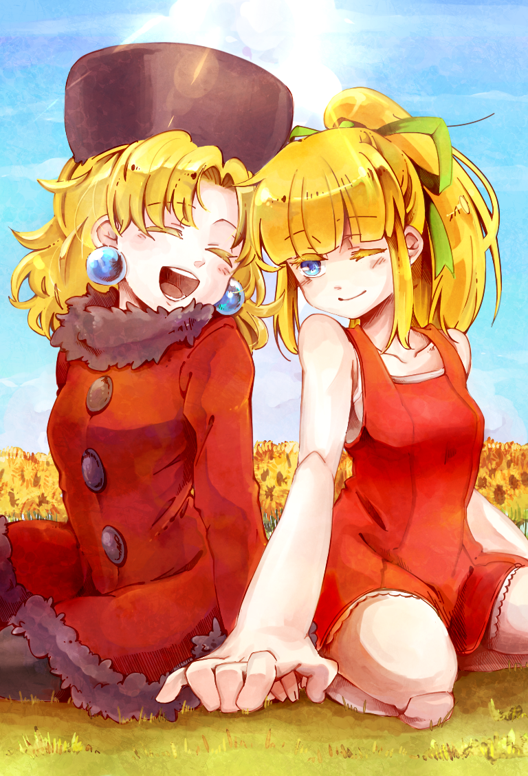 roll and kalinka cossack (mega man) drawn by tobikingyo