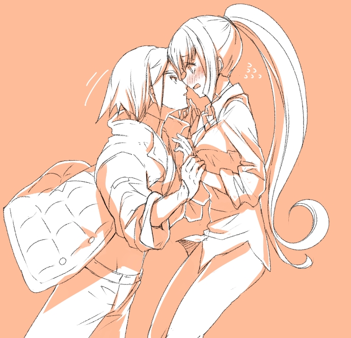 kudelia aina bernstein and mikazuki augus (gundam and 1 more) drawn by maruo_(mokurentenpu)