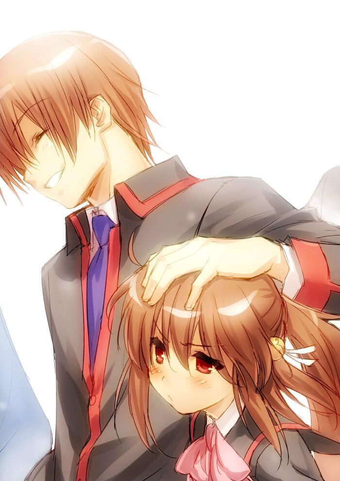 natsume rin and natsume kyousuke (little busters!) drawn by zen_(kamuro)